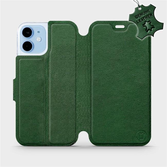 Phone Case Apple iPhone 12 mini - Design Green Leather