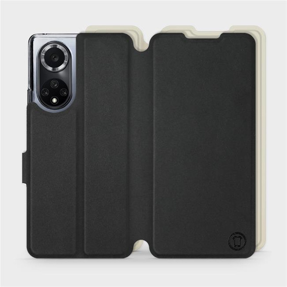 Etui Soft Touch do Huawei Nova 9 - wzór Satynowa czerń z platyną