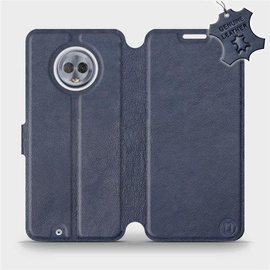 Hülle für Motorola Moto G6 - Farbe Blue Leather