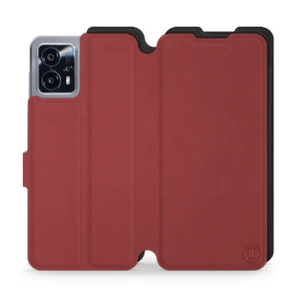 Phone Case Motorola Moto G13 - Design Dark Red with Black