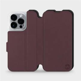 Phone Case Apple iPhone 14 Pro - Design Burgundy with Black
