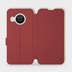 Phone Case Nokia X20 - Design Dark Red with Platinum