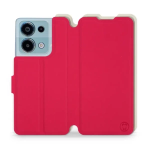 Etui Soft Touch do Xiaomi Redmi Note 13 Pro 4G - wzór Żywa czerwień z platyną