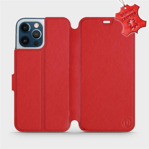 Phone Case Apple iPhone 12 Pro Max - Design Red Leather