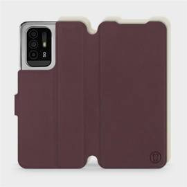 Phone Case OPPO Reno 5 Z - Design Burgundy with Platinum