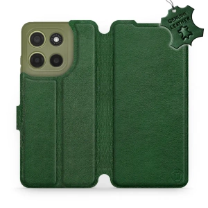 Phone Case Motorola Moto G15 - Design Green Leather