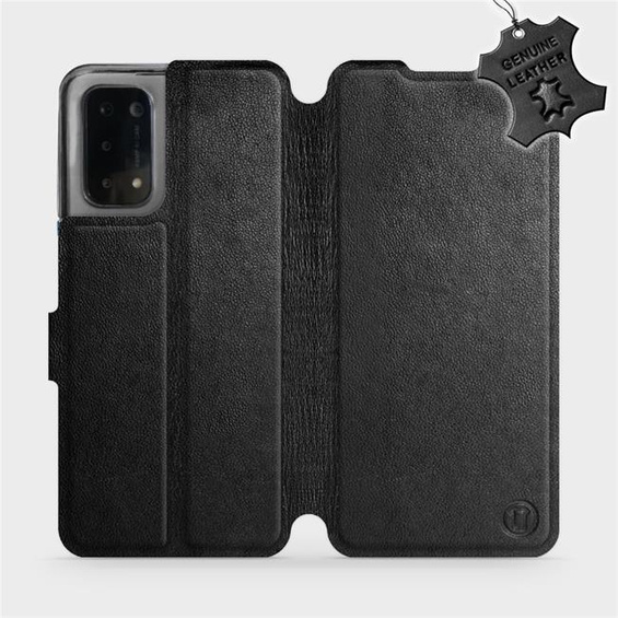 Phone Case OPPO A74 5G - Design Black Leather