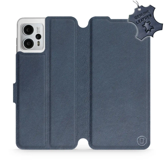Phone Case Motorola Moto G23 - Design Blue Leather