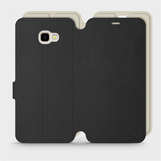 Phone Case Samsung Galaxy J4 Plus 2018 - Design Black with Platinum