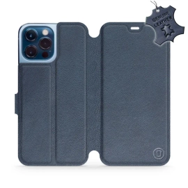 Phone Case Apple iPhone 13 Pro Max - Design Blue Leather