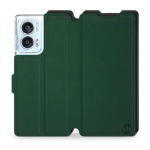 Etui Soft Touch do Motorola Edge 50 Fusion - wzór Miejska zieleń z czernią