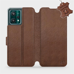 Phone Case Realme 9 Pro Plus - Design Brown Leather