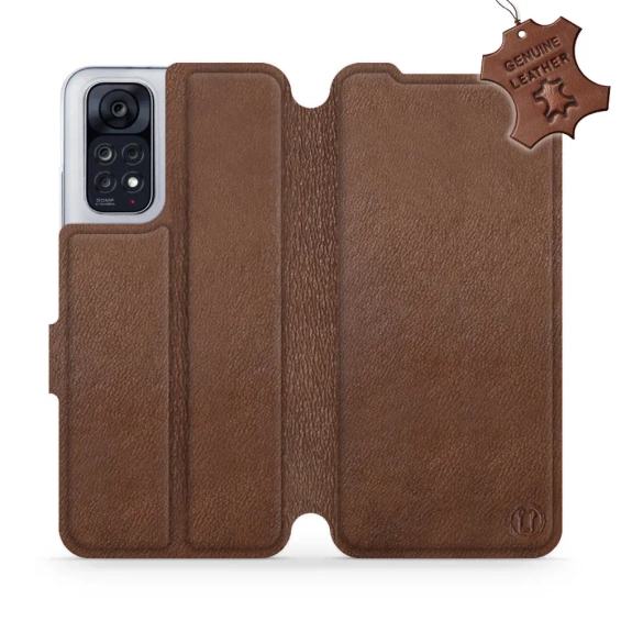 Phone Case Xiaomi Redmi Note 11 - Design Brown Leather