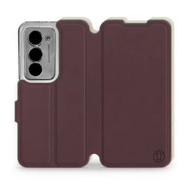Phone Case Xiaomi Redmi 15 5G - Design Burgundy with Platinum