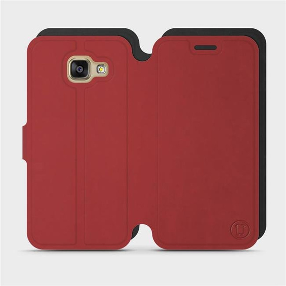 Phone Case Samsung Galaxy A3 2016 - Design Dark Red with Black