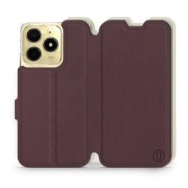 Phone Case Realme C61 - Design Burgundy with Platinum