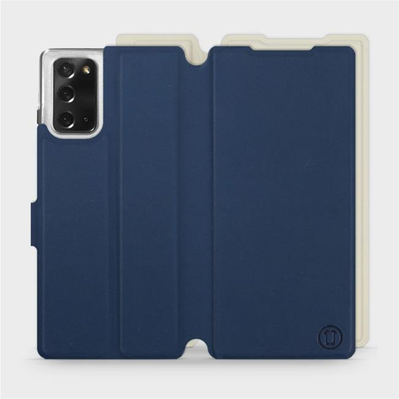 Etui Soft Touch do Samsung Galaxy Note 20 - wzór Głęboki granat z platyną