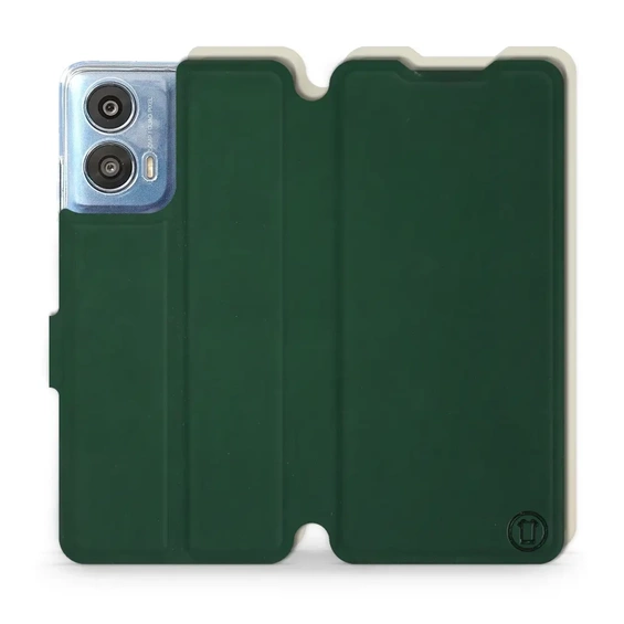 Phone Case Motorola Moto G24 - Design Green with Platinum