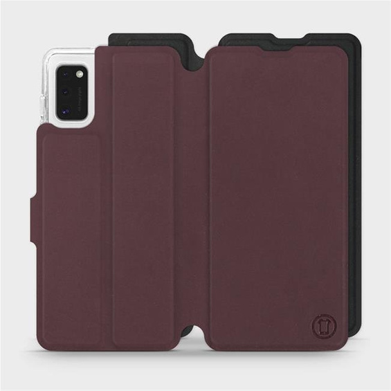 Phone Case Samsung Galaxy A41 - Design Burgundy with Black