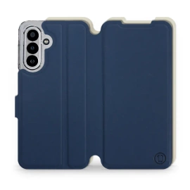 Phone Case Samsung Galaxy A17 5G - Design Navy with Platinum