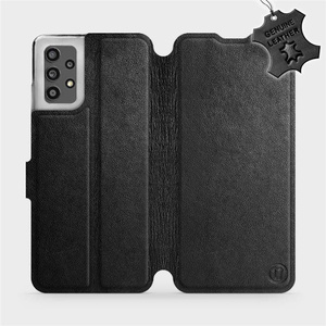 Phone Case Samsung Galaxy A32 4G - Design Black Leather