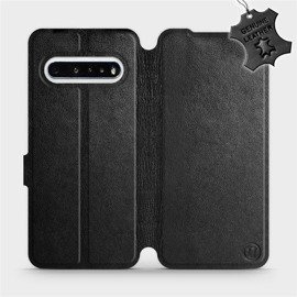 Phone Case LG V60 ThinQ 5G - Design Black Leather