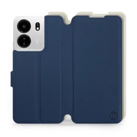 Phone Case Xiaomi POCO C65 - Design Navy with Platinum