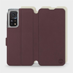 Phone Case Xiaomi Mi 10T Pro - Design Burgundy with Platinum