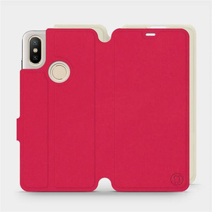 Phone Case Xiaomi Mi A2 - Design Red with Platinum