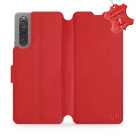 Phone Case Sony Xperia 10 V - Design Red Leather