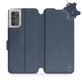 Phone Case Samsung Galaxy A32 4G - Design Blue Leather