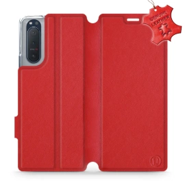 Phone Case Sony Xperia 5 II - Design Red Leather