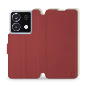 Phone Case Xiaomi POCO X6 - Design Dark Red with Platinum