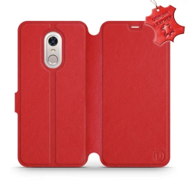 Phone Case Xiaomi Redmi 5 Plus - Design Red Leather