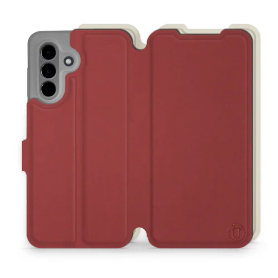 Phone Case Samsung Galaxy A36 5G - Design Dark Red with Platinum