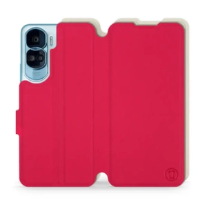 Hülle für Huawei Honor 90 Lite - Farbe Rot mit Platin