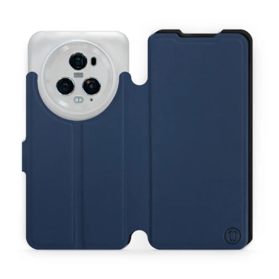 Etui Soft Touch do Huawei Honor Magic5 Pro 5G - wzór Głęboki granat z czernią