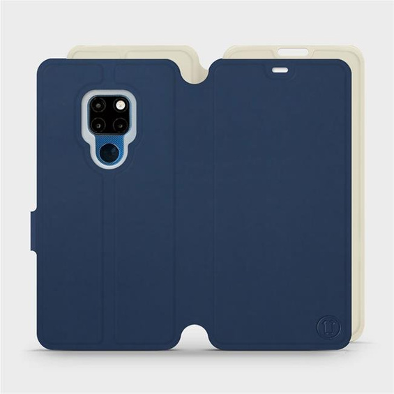 Hülle für Huawei Mate 20 - Farbe Marineblau mit Platin