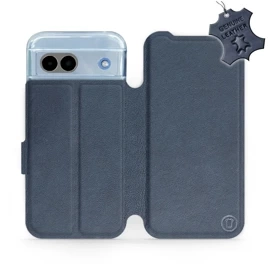 Hülle für Google Pixel 8A - Farbe Blue Leather