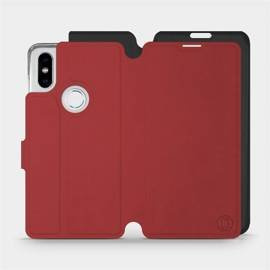 Phone Case Xiaomi Mi Mix 2S - Design Dark Red with Black