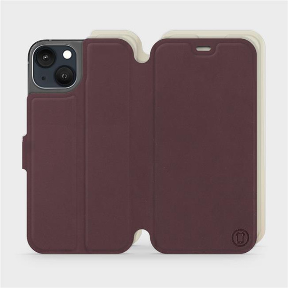 Phone Case Apple iPhone 13 - Design Burgundy with Platinum