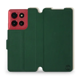 Hülle für Motorola Moto G86 Power 5G - Farbe Grün mit Platin