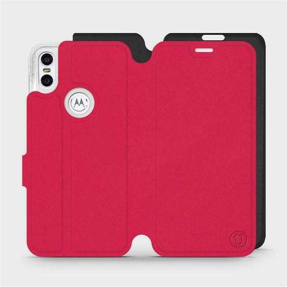 Phone Case Motorola One - Design Red with Black
