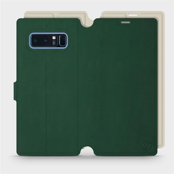 Hülle für Samsung Galaxy Note 8 - Farbe Grün mit Platin