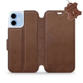 Phone Case Apple iPhone 12 mini - Design Brown Leather