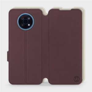 Phone Case Nokia G50 5G - Design Burgundy with Platinum