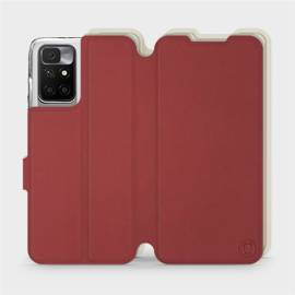 Phone Case Xiaomi Redmi 10 - Design Dark Red with Platinum