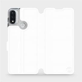 Phone Case Motorola Moto E20 - Design White&Orange