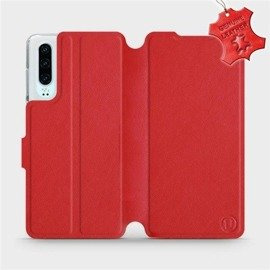 Hülle für Huawei P30 - Farbe Red Leather
