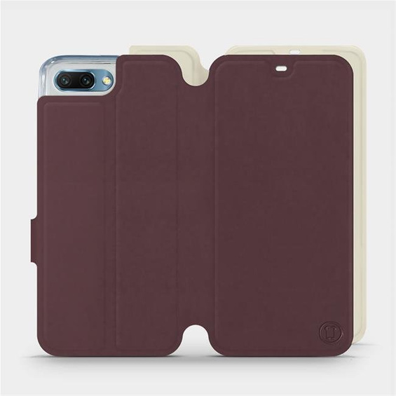 Phone Case Huawei Honor 10 - Design Burgundy with Platinum